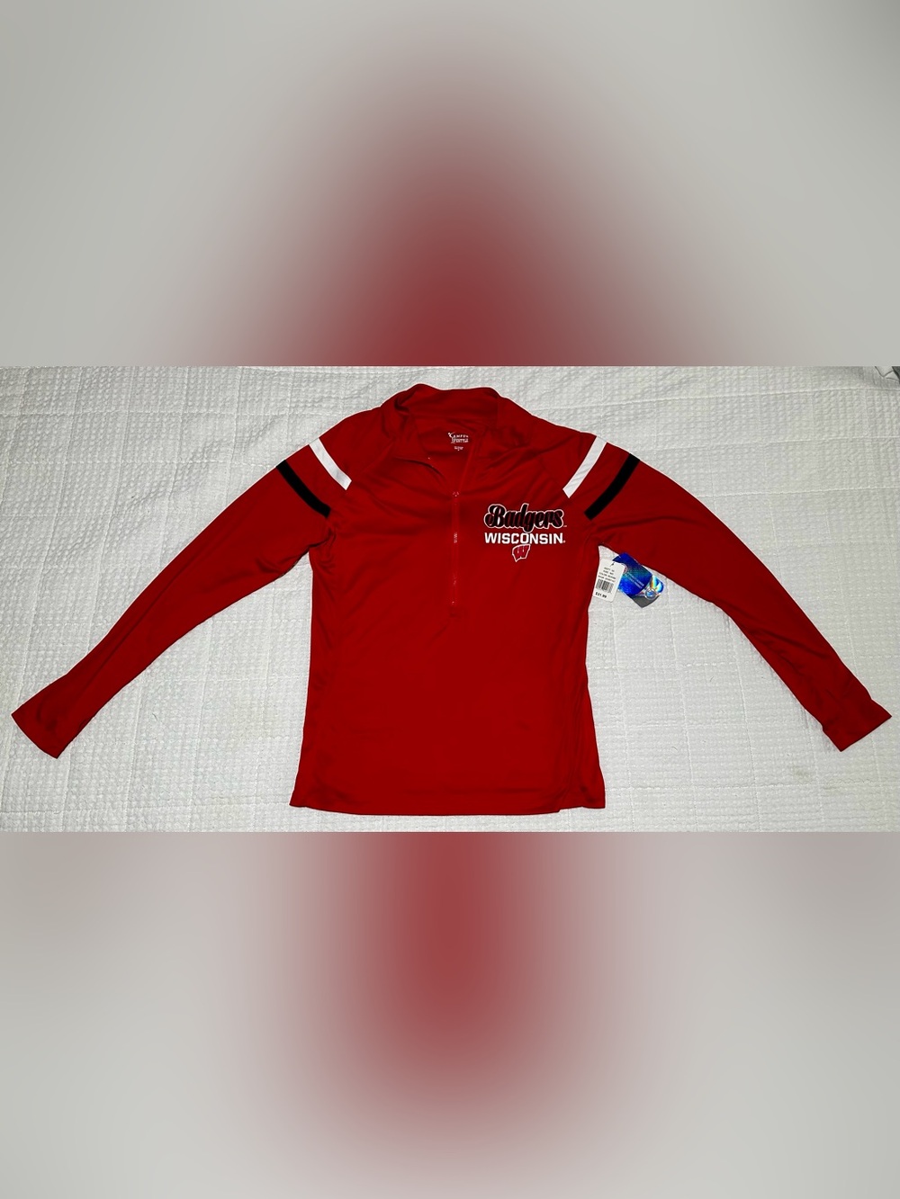 Wisconsin Badgers Red Half-Zip Pullover